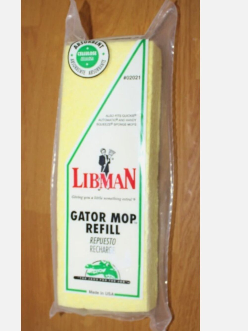 Libman Gator Mop Refill #02021 New Fits Quickie Automatic Sponge 9"